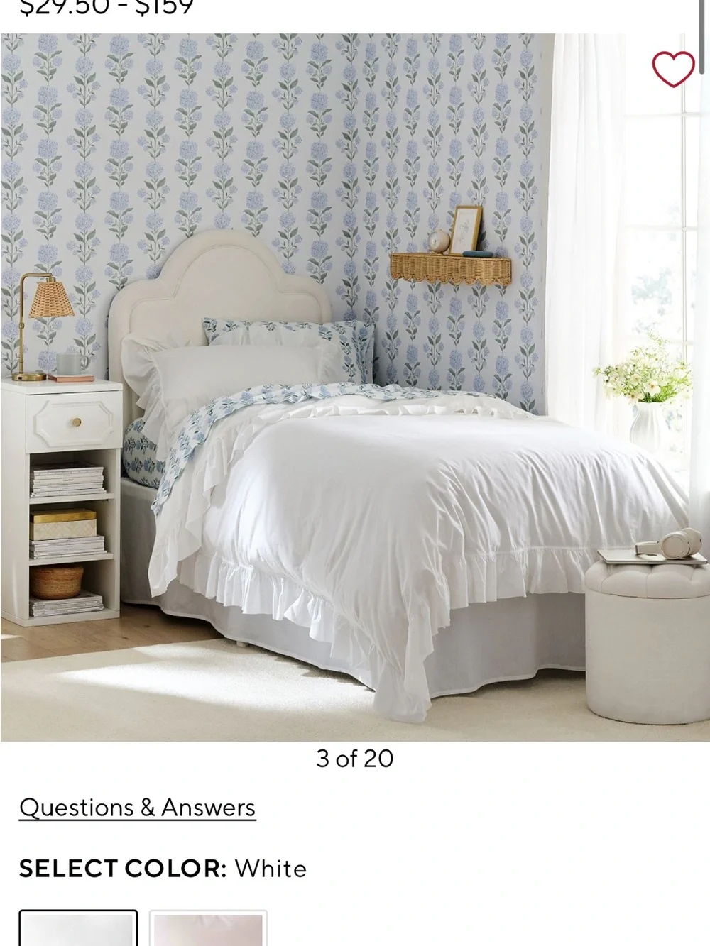 Pottery Barn Teen elegant white